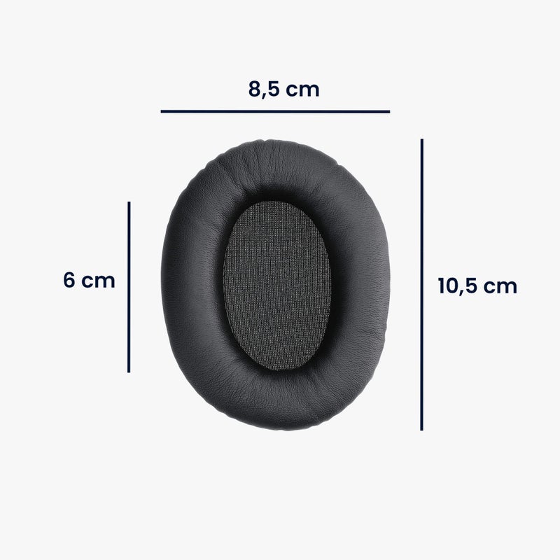 kwmobile Ear Pads Compatible with Kingston HyperX Cloud II 2 / Cloud III 3 / III S / 3S Earpads - 2X Replacement for Headphones - Black - Image 4